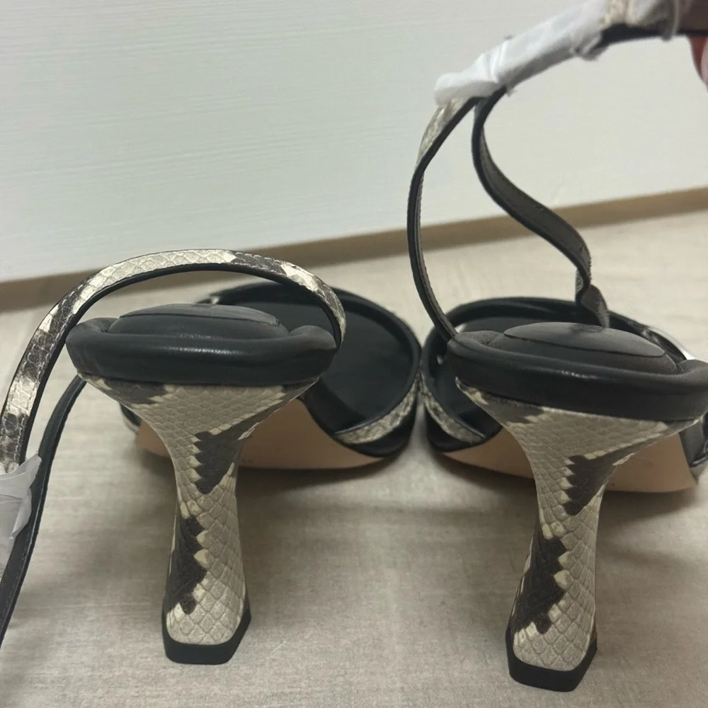 Coach Black and Snake Print Heels - Picture 2 of 4